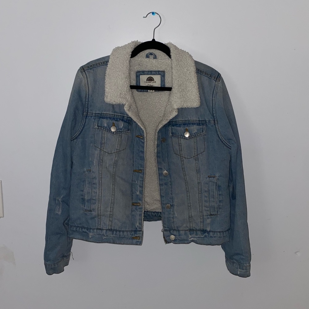 Blue Jean Jacket, Fur Collar